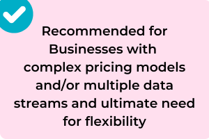 Light 4 Recommended for Businesses with Pay-Per-Use business model and one or more usage data streams